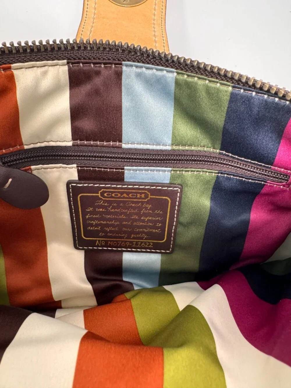 COACH Legacy Bridgit 65th Anniversary Leather Shoulder Bag Clutch 11" - Picture 5 of 6